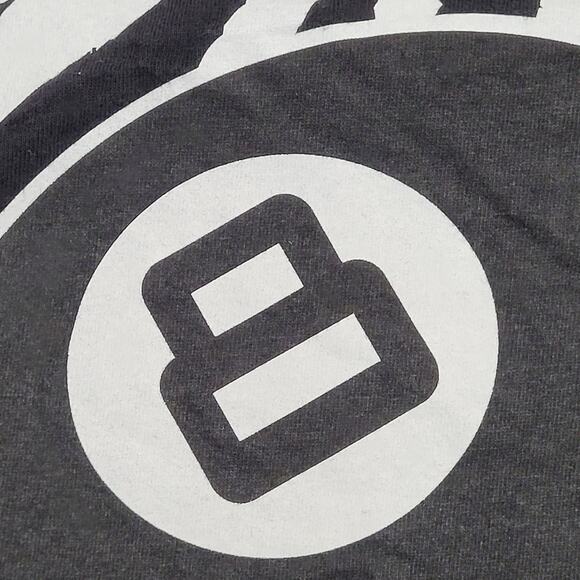 Vintage Rock-Smith 8-Ball-Pool Shirt L/XL 23x29 Black Billiard - Picture 9 of 14